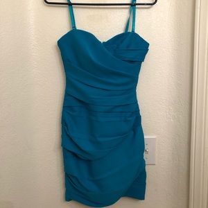Blue cocktail dress
